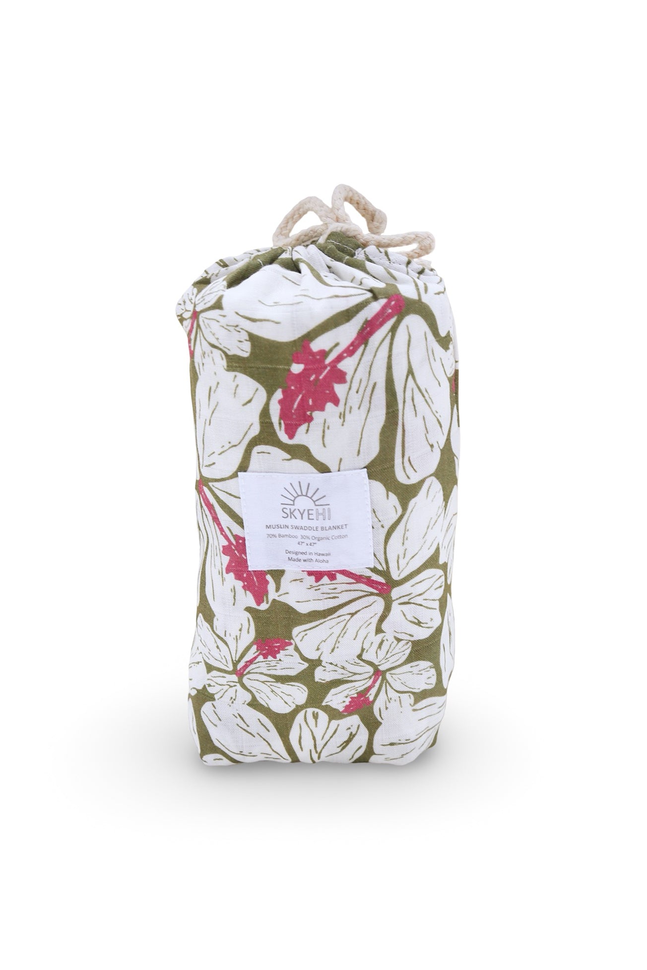 Muslin Swaddle Blanket - Hiblisscus