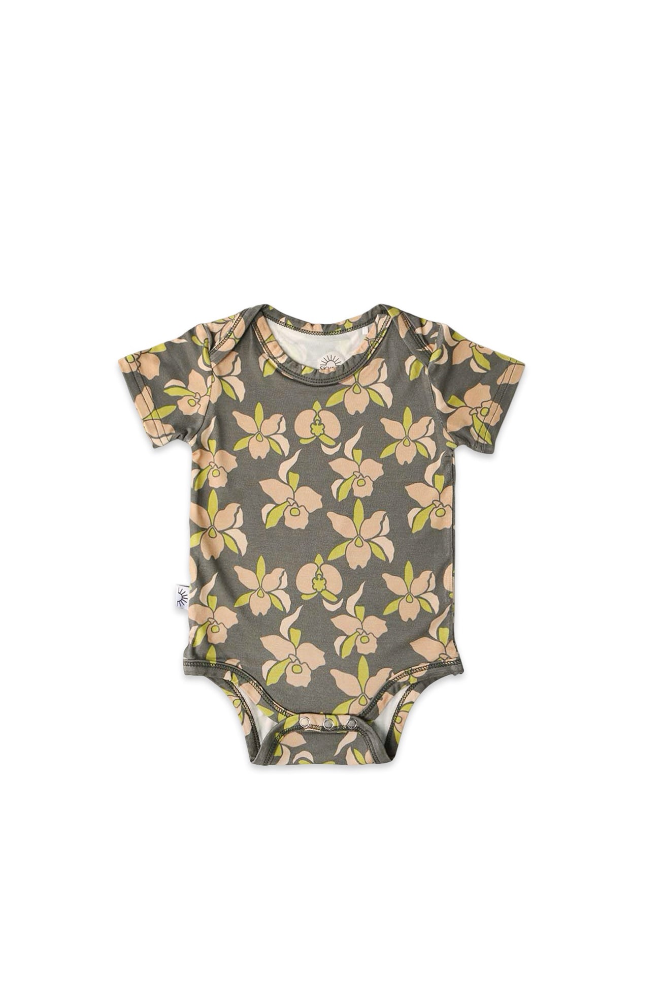 Short Sleeve Onesie - Island Orchid