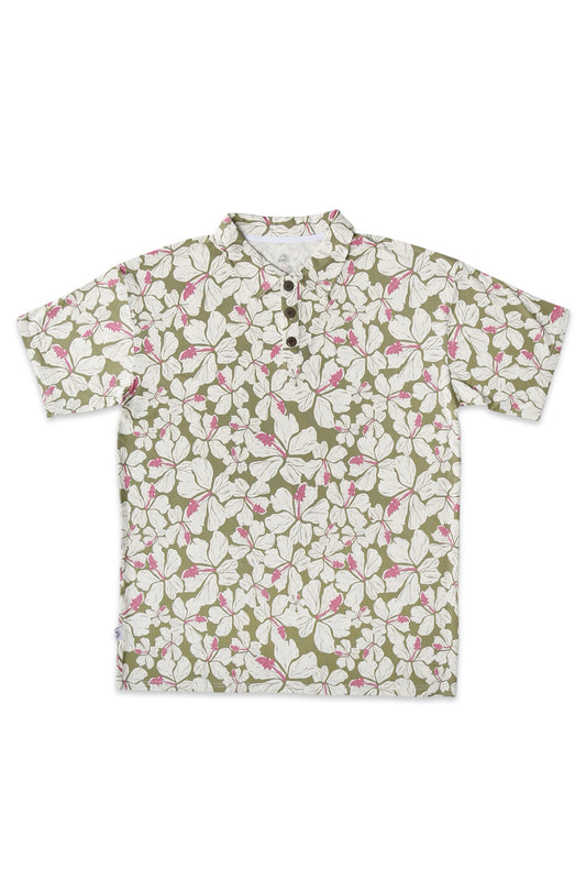 Men's Polo Shirt - Hiblisscus