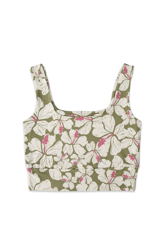 Women's Crop Tank - Hiblisscus