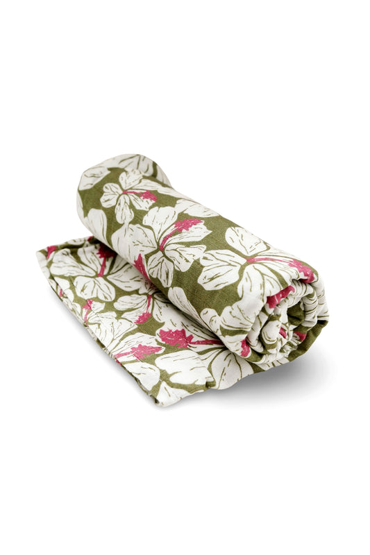 Muslin Swaddle Blanket - Hiblisscus
