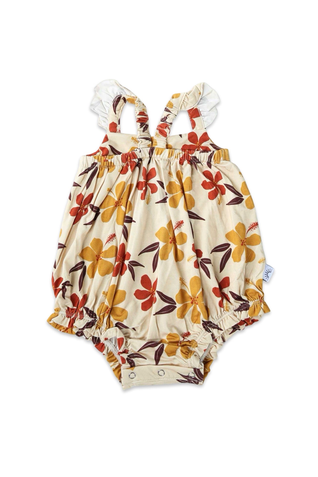 Bubble Romper - Autumn Hibiscus