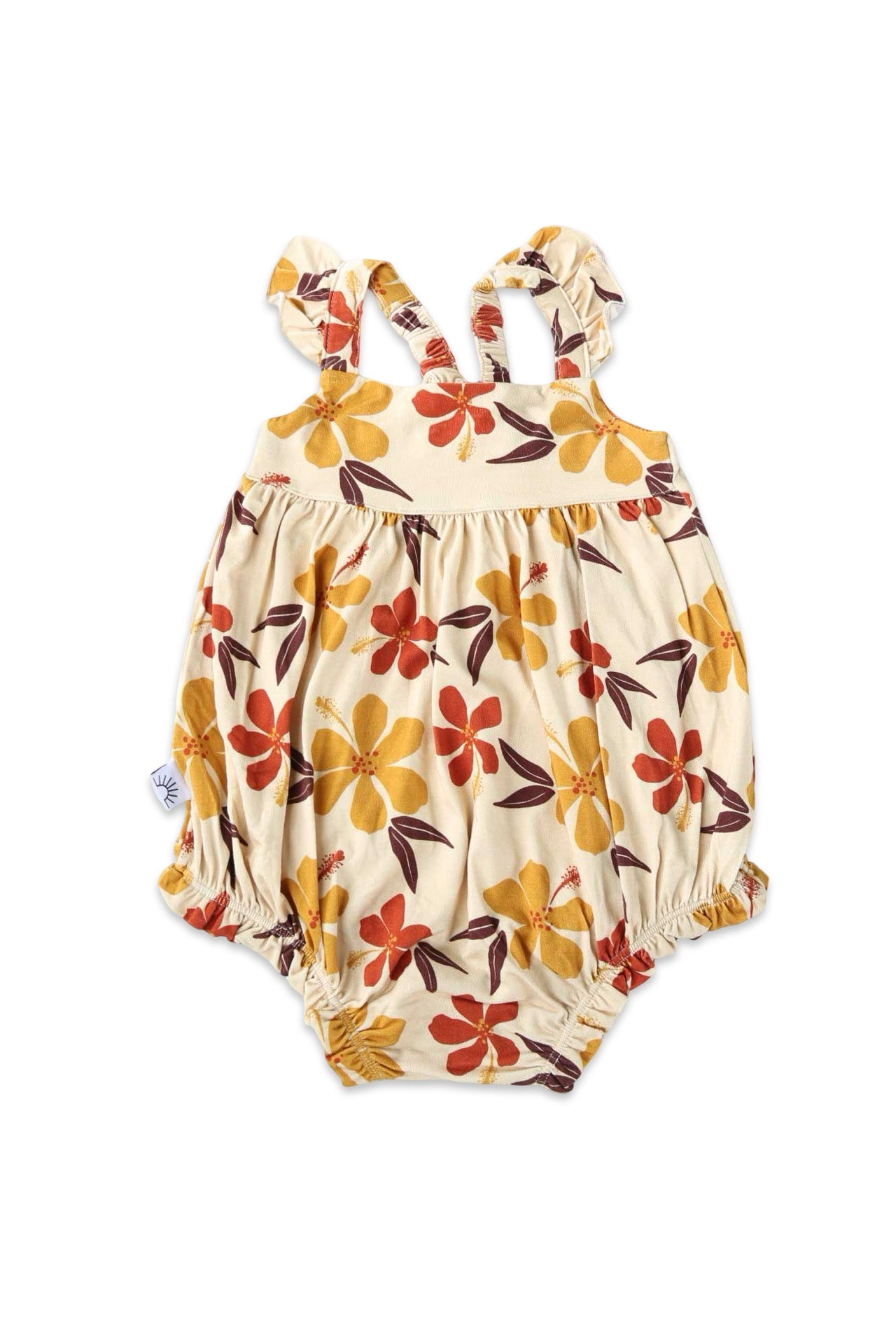 Bubble Romper - Autumn Hibiscus