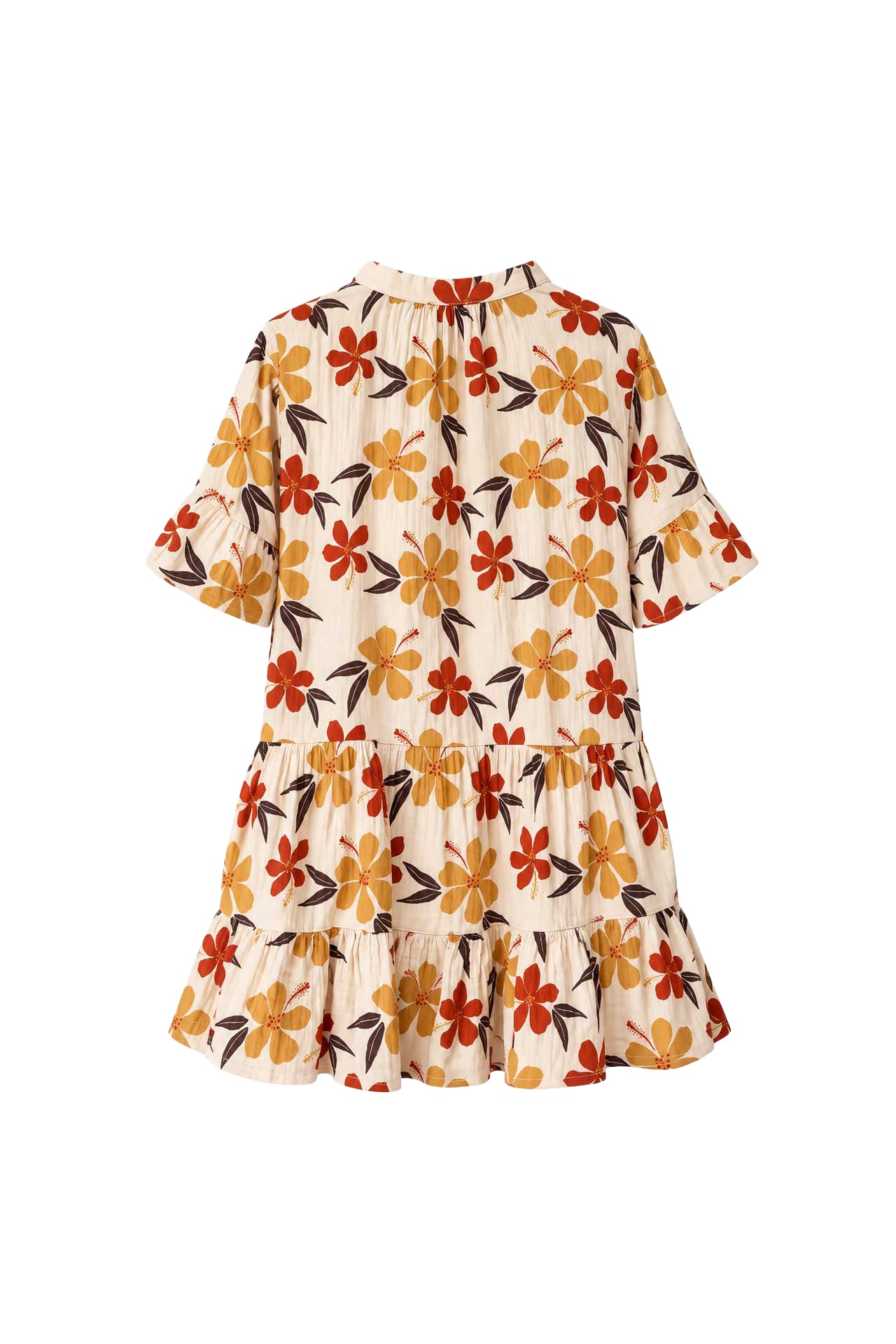 Isla Mini Dress - Autumn Hibiscus