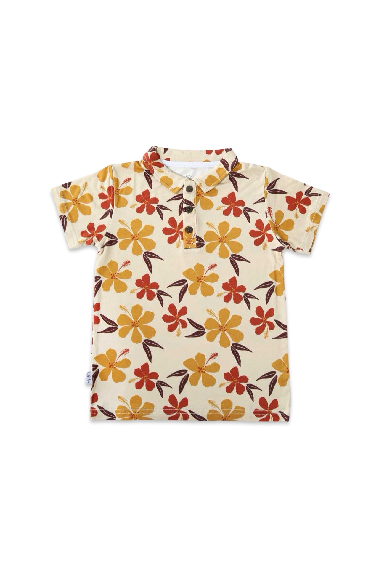 Polo Shirt - Autumn Hibiscus
