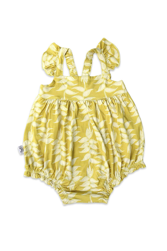 Bubble Romper - Electric Heliconia