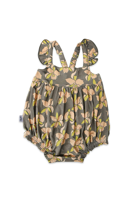 Bubble Romper - Island Orchid