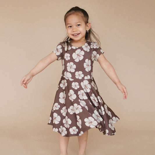 Short Sleeve Twirl Dress - Coco Mele