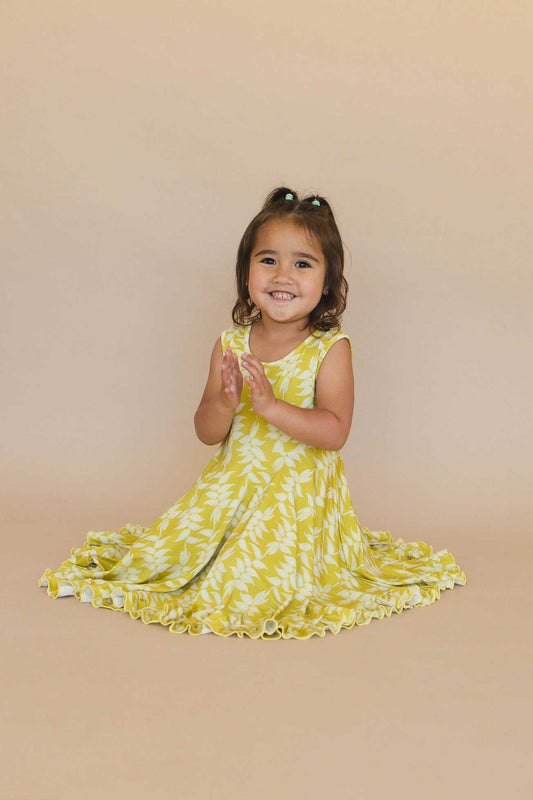 Twirl Dress - Electric Heliconia