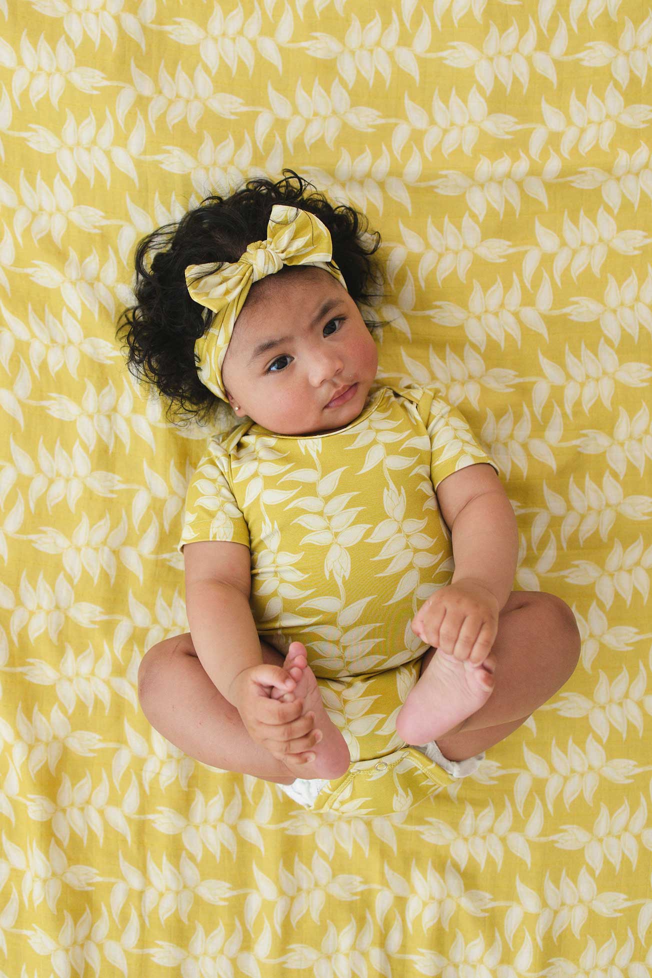 Short Sleeve Onesie - Electric Heliconia