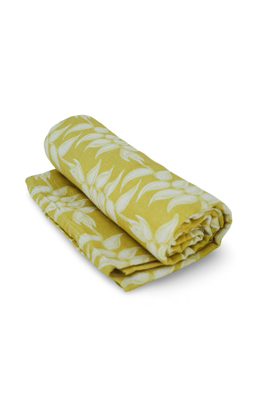 Muslin Swaddle Blanket - Electric Heliconia