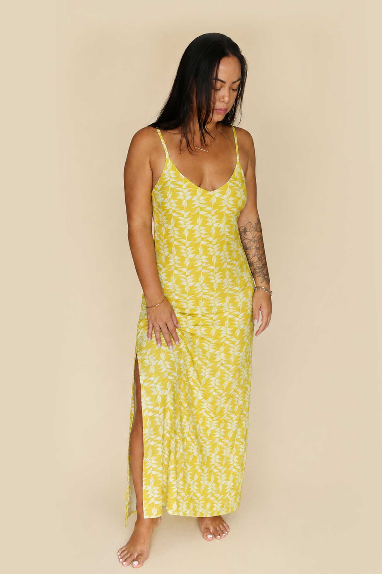 Hina Dress - Electric Heliconia