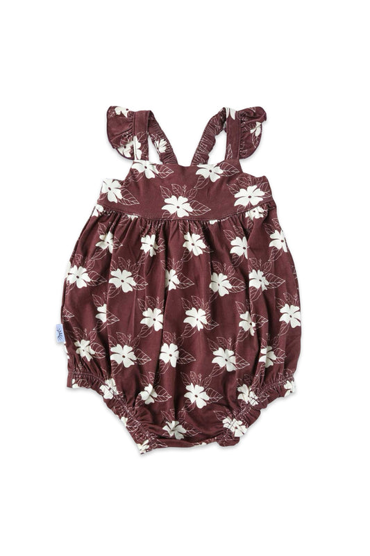 Bubble Romper - Mocha Bloom