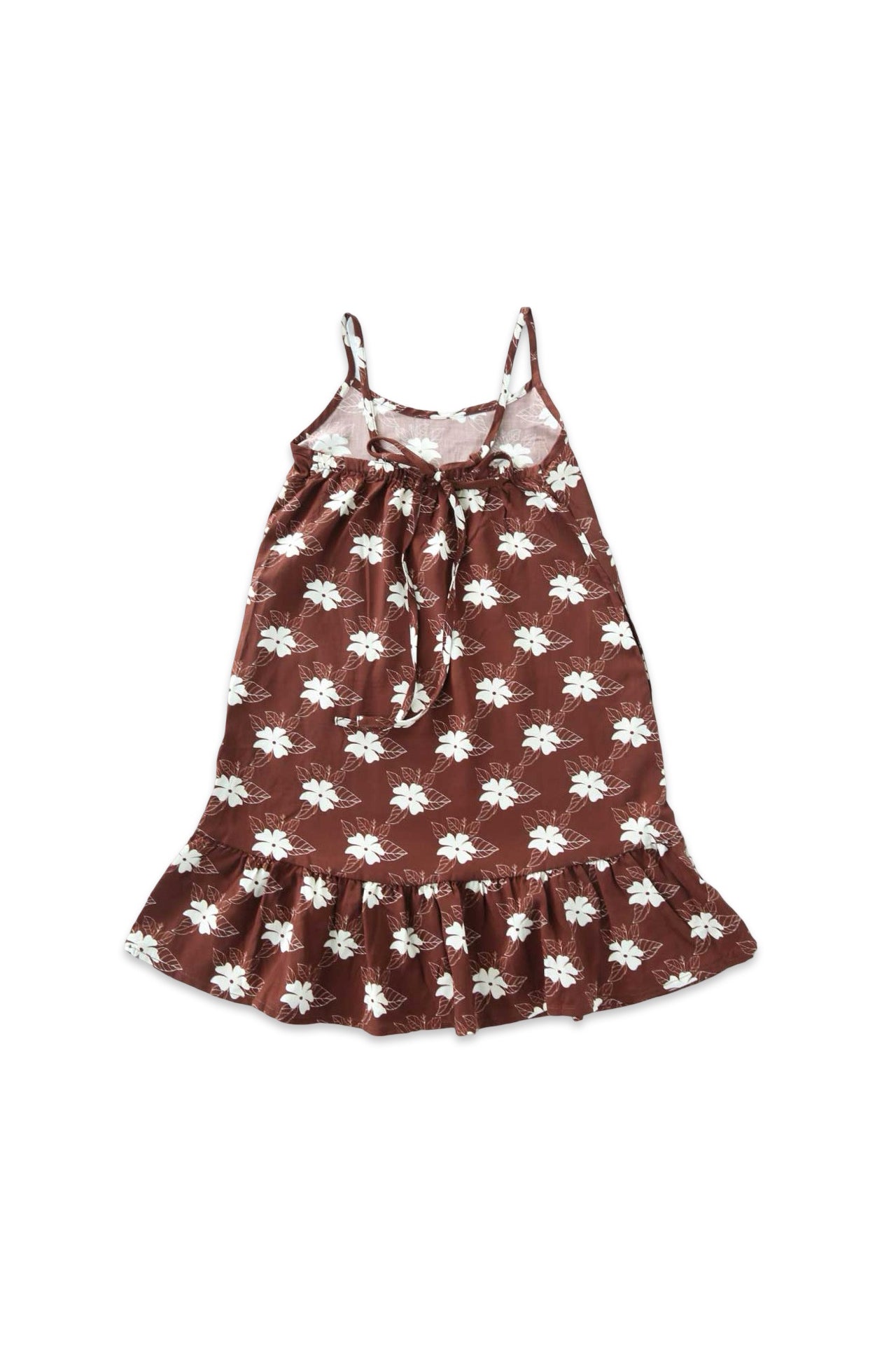Strappy Dress - Mocha Bloom