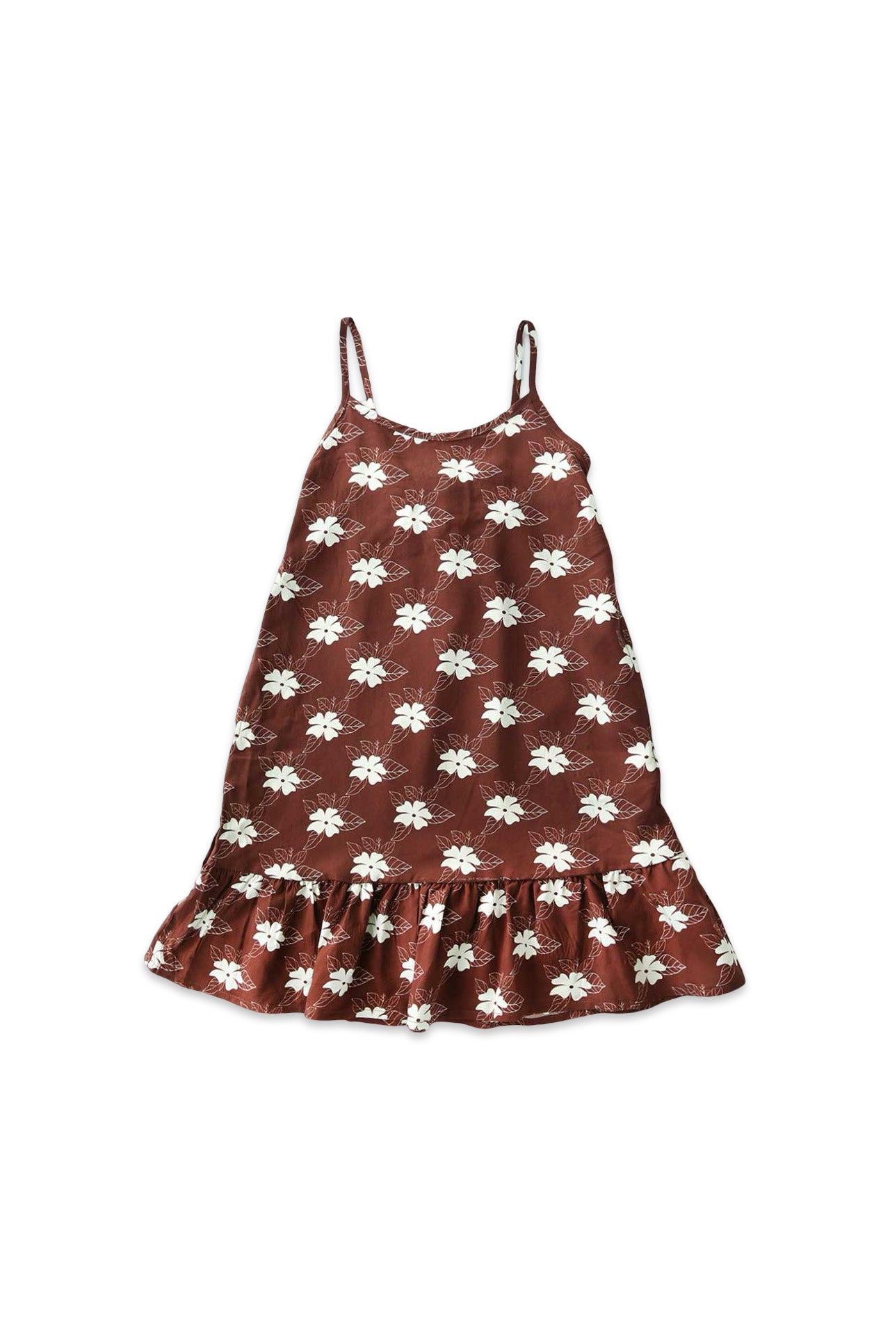 Strappy Dress - Mocha Bloom
