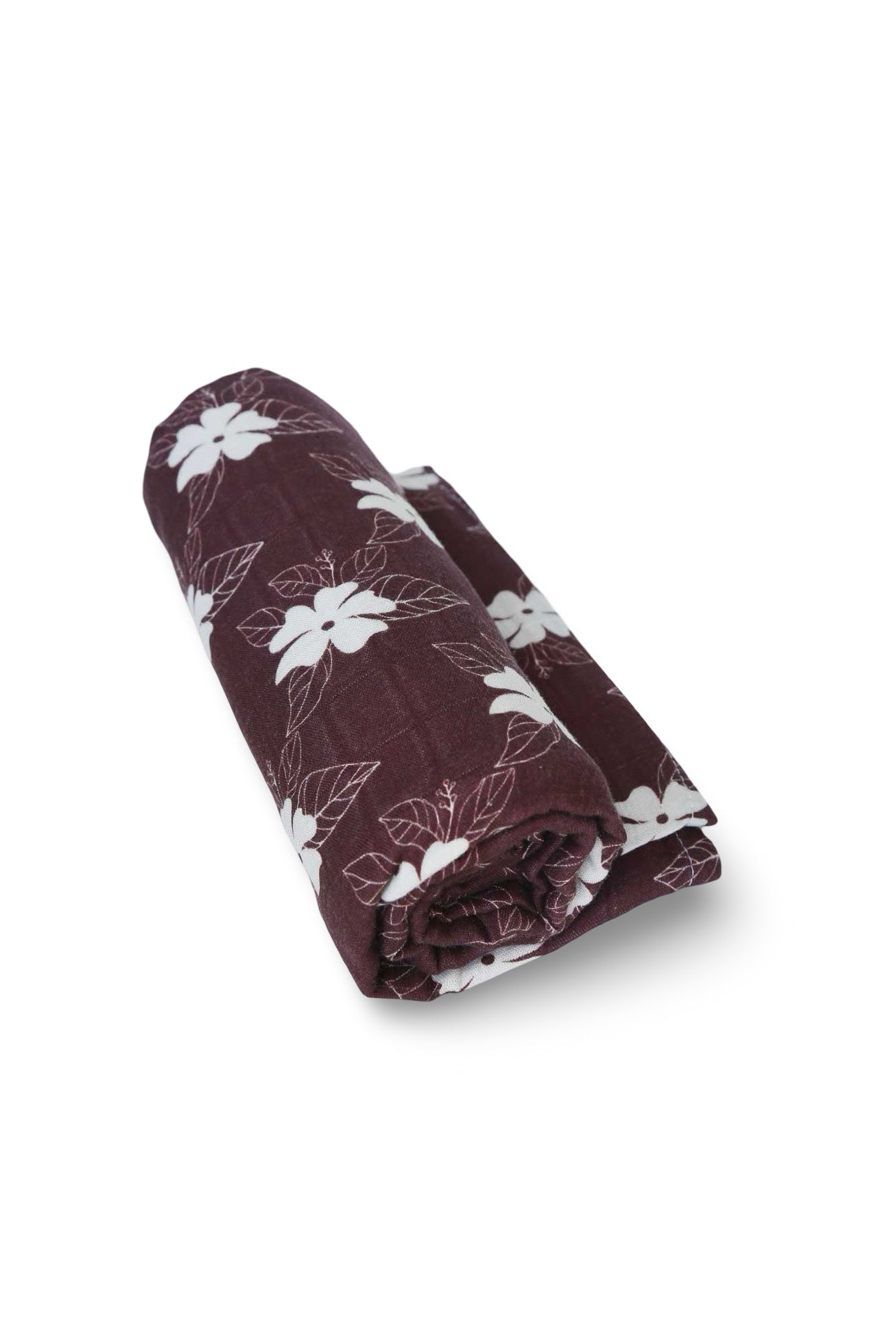 Muslin Swaddle Blanket - Mocha Bloom