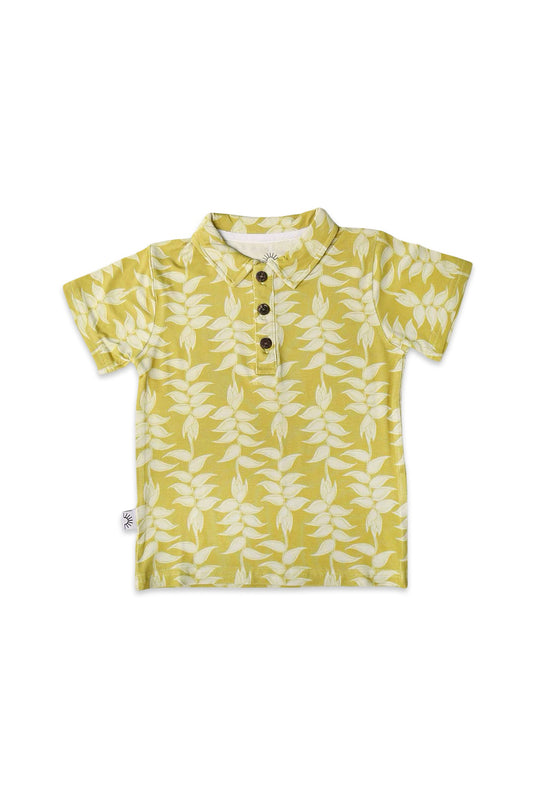 Polo Shirt - Electric Heliconia
