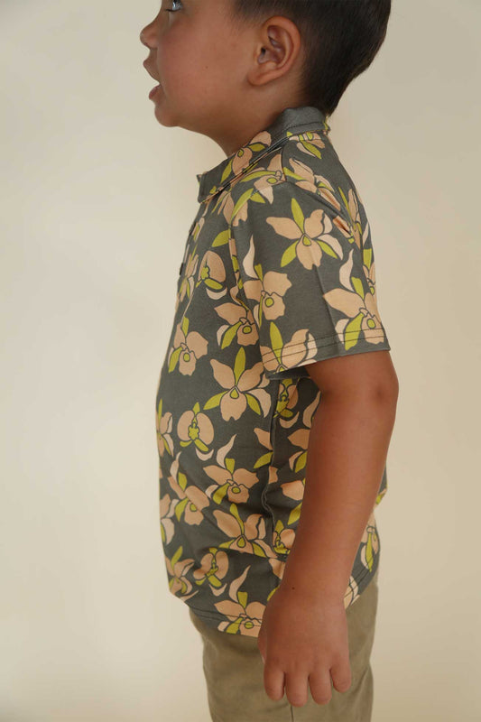 Polo Shirt - Island Orchid