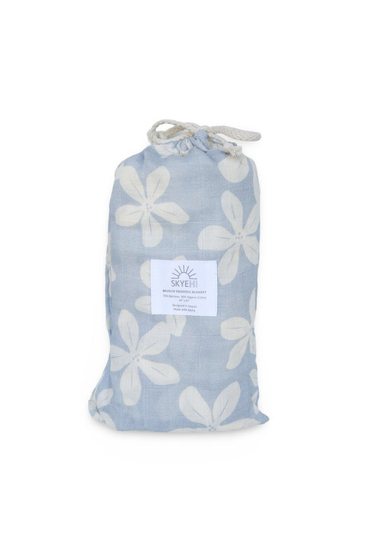 Muslin Swaddle Blanket - Sky ʻŪlei