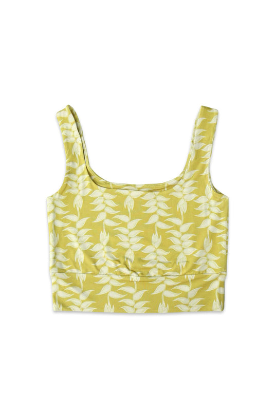 Women's Crop Tank - Electric Heliconia
